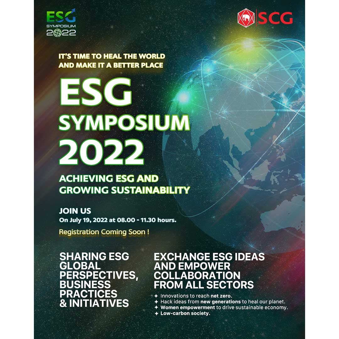 ESG Symposium 2022 Achieving ESG and Growing Sustainability SCG NEWS